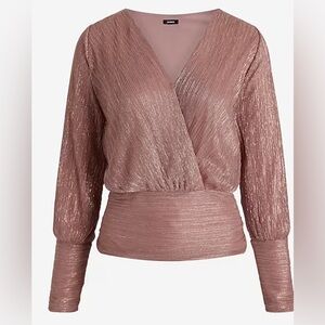 NWT Express Metallic Blouse